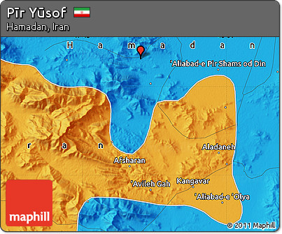 Political Map of Pīr Yūsof