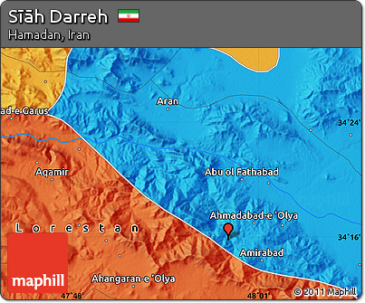 Political Map of Sīāh Darreh