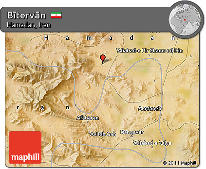 Satellite Map of Bītervān