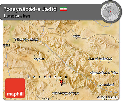 Satellite Map of Ḩoseynābād-e Jadīd
