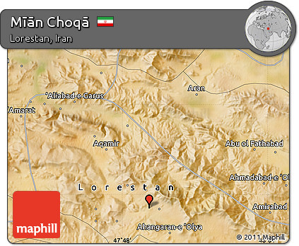 Satellite Map of Mīān Choqā