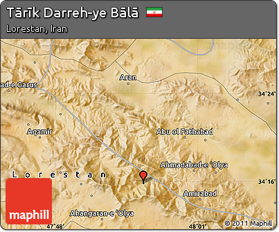 Satellite Map of Tārīk Darreh-ye Bālā