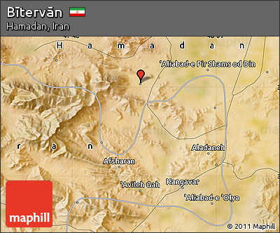 Satellite Map of Bītervān