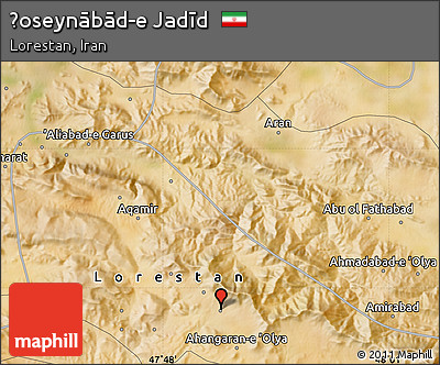 Satellite Map of Ḩoseynābād-e Jadīd