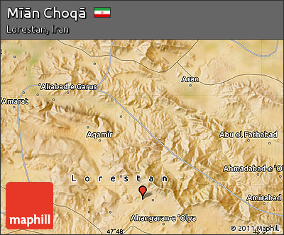 Satellite Map of Mīān Choqā