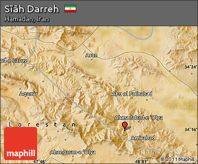 Satellite Map of Sīāh Darreh