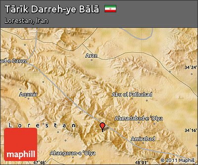 Satellite Map of Tārīk Darreh-ye Bālā