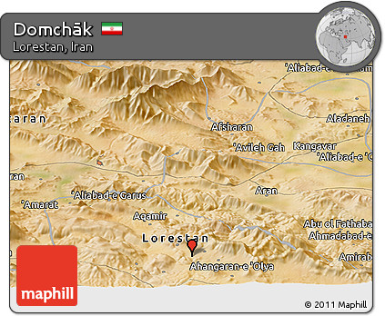 Satellite Panoramic Map of Domchāk