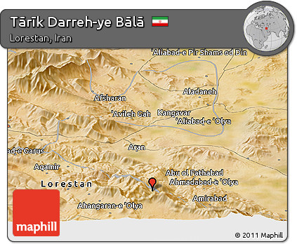 Satellite Panoramic Map of Tārīk Darreh-ye Bālā