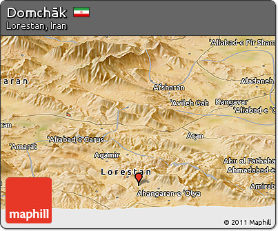 Satellite Panoramic Map of Domchāk