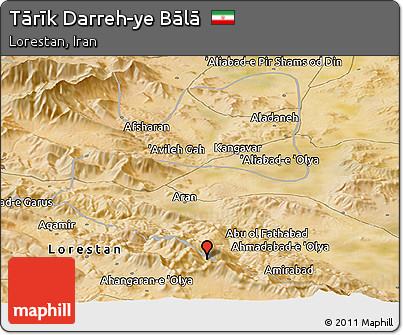Satellite Panoramic Map of Tārīk Darreh-ye Bālā