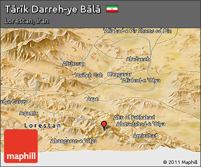 Satellite Panoramic Map of Tārīk Darreh-ye Bālā