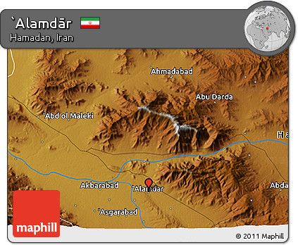 Physical 3D Map of `Alamdār
