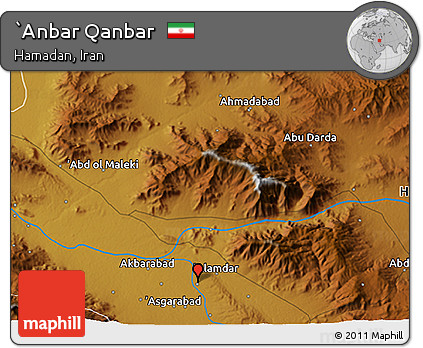 Physical 3D Map of `Anbar Qanbar