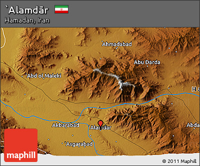 Physical 3D Map of `Alamdār