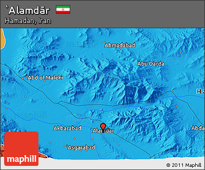Political 3D Map of `Alamdār