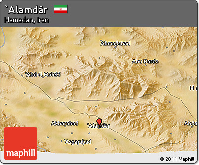 Satellite 3D Map of `Alamdār