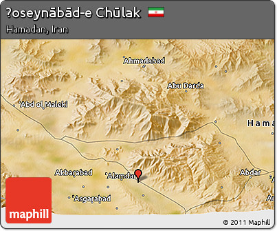 Satellite 3D Map of Ḩoseynābād-e Chūlak