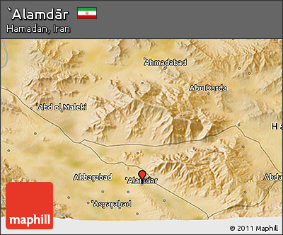 Satellite 3D Map of `Alamdār