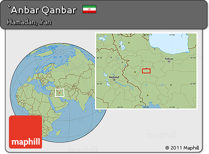 Savanna Style Location Map of `Anbar Qanbar
