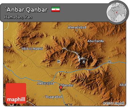 Physical Map of `Anbar Qanbar