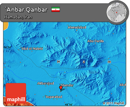 Political Map of `Anbar Qanbar