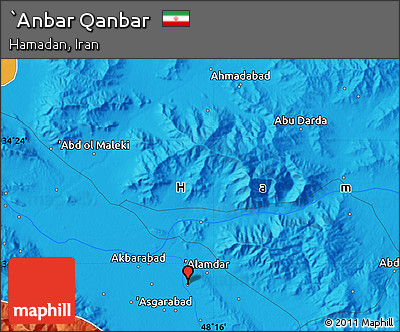 Political Map of `Anbar Qanbar