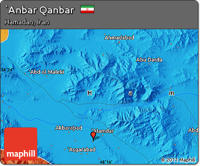 Political Map of `Anbar Qanbar