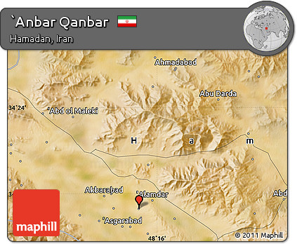 Satellite Map of `Anbar Qanbar