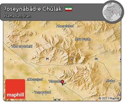 Satellite Map of Ḩoseynābād-e Chūlak