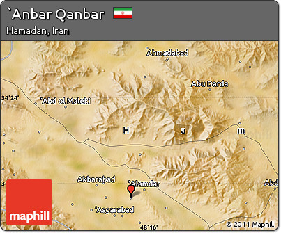 Satellite Map of `Anbar Qanbar