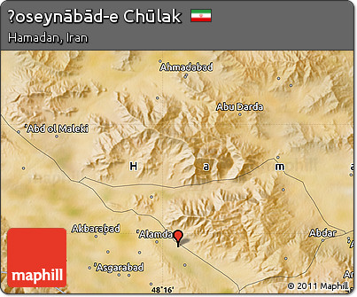 Satellite Map of Ḩoseynābād-e Chūlak