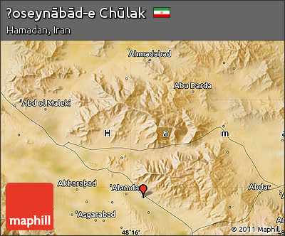 Satellite Map of Ḩoseynābād-e Chūlak