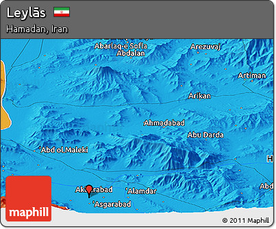 Political Panoramic Map of Leylās