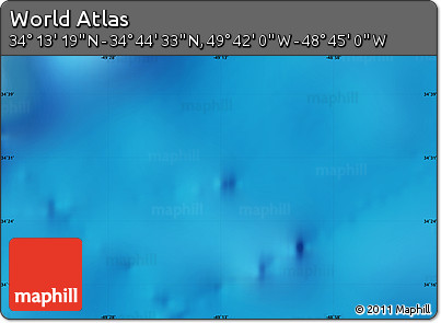 Physical Map of the Area around 34° 28' 56" N, 49° 13' 30" W