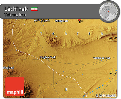 Physical Map of Lāchīnak