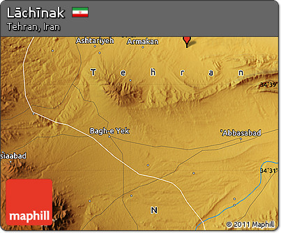 Physical Map of Lāchīnak