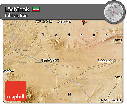 Satellite Map of Lāchīnak