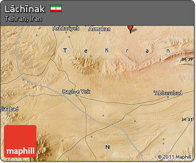 Satellite Map of Lāchīnak