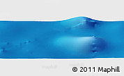 Shaded Relief Panoramic Map of the area around 34° 28' 56" N, 52° 37' 30" W