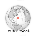 Outline Map of the Area around 34° 28' 56" N, 53° 28' 30" W, rectangular outline