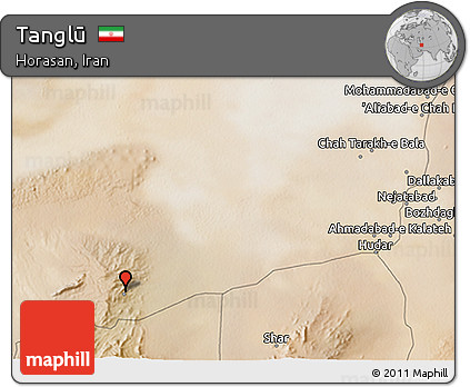 Satellite 3D Map of Tanglū
