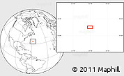 Blank Location Map of the area around 34° 28' 56" N, 57° 43' 30" W