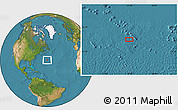 Satellite Location Map of the area around 34° 28' 56" N, 57° 43' 30" W