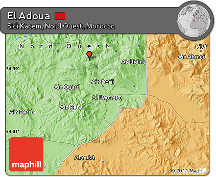 Political Map of El Adoua