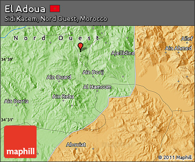 Political Map of El Adoua