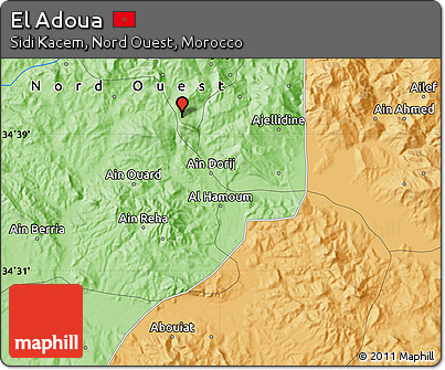Political Map of El Adoua