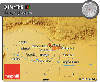 Physical Map of Qā'enīhā