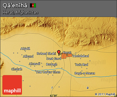 Physical Map of Qā'enīhā