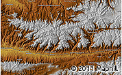 Physical Map of Būyeh-ye Kādānak